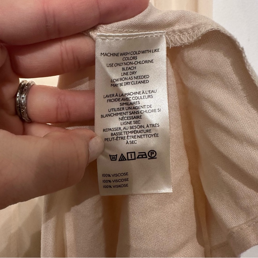 Anthropologie Long Sleeve Sheer Pleated Maxi Dress Medium - Picture 10 of 11